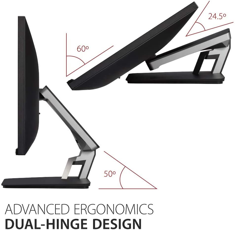 A visual of several viewing angles of ViewSonic TD2455