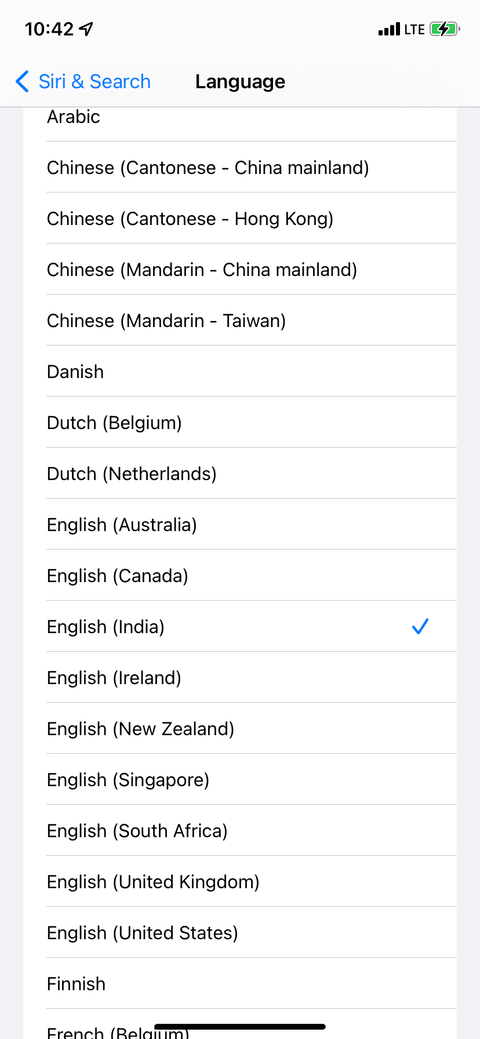 List of Siri languages on iPhone