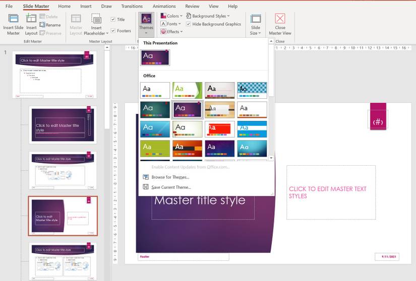 Impressive Powerpoint Slide Theme How to Use Slide Master in Microsoft PowerPoint to Create Impressive ...