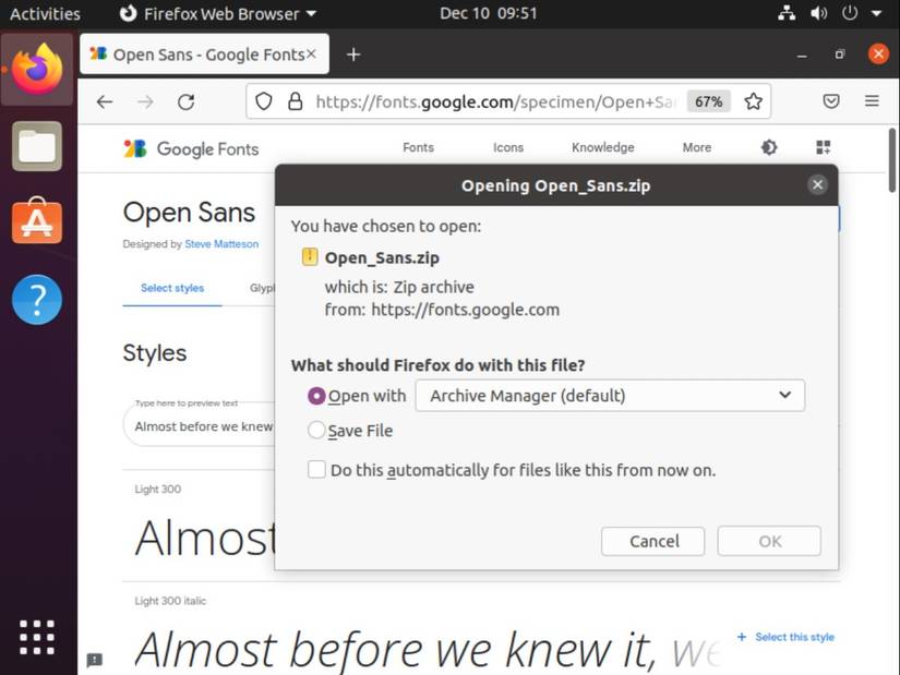How to Download, Install, and Use Google Fonts on Ubuntu