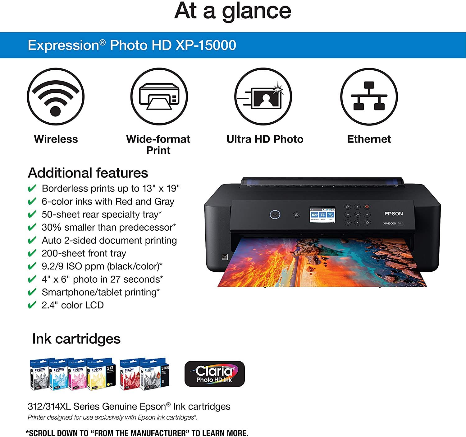 Epson Expression XP-15000 connectivity features