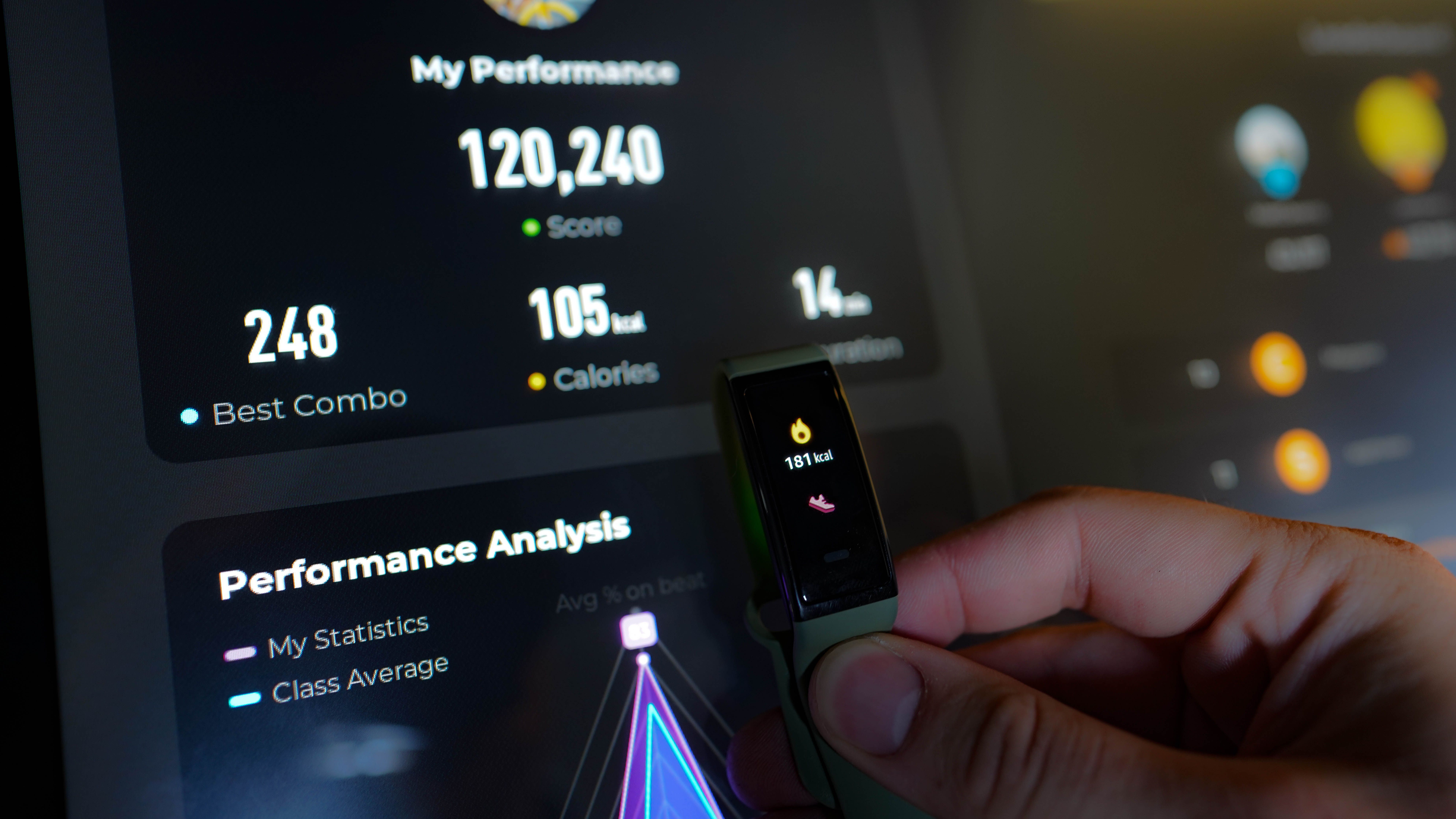 Freebeat calorie comparison with fitness tracker