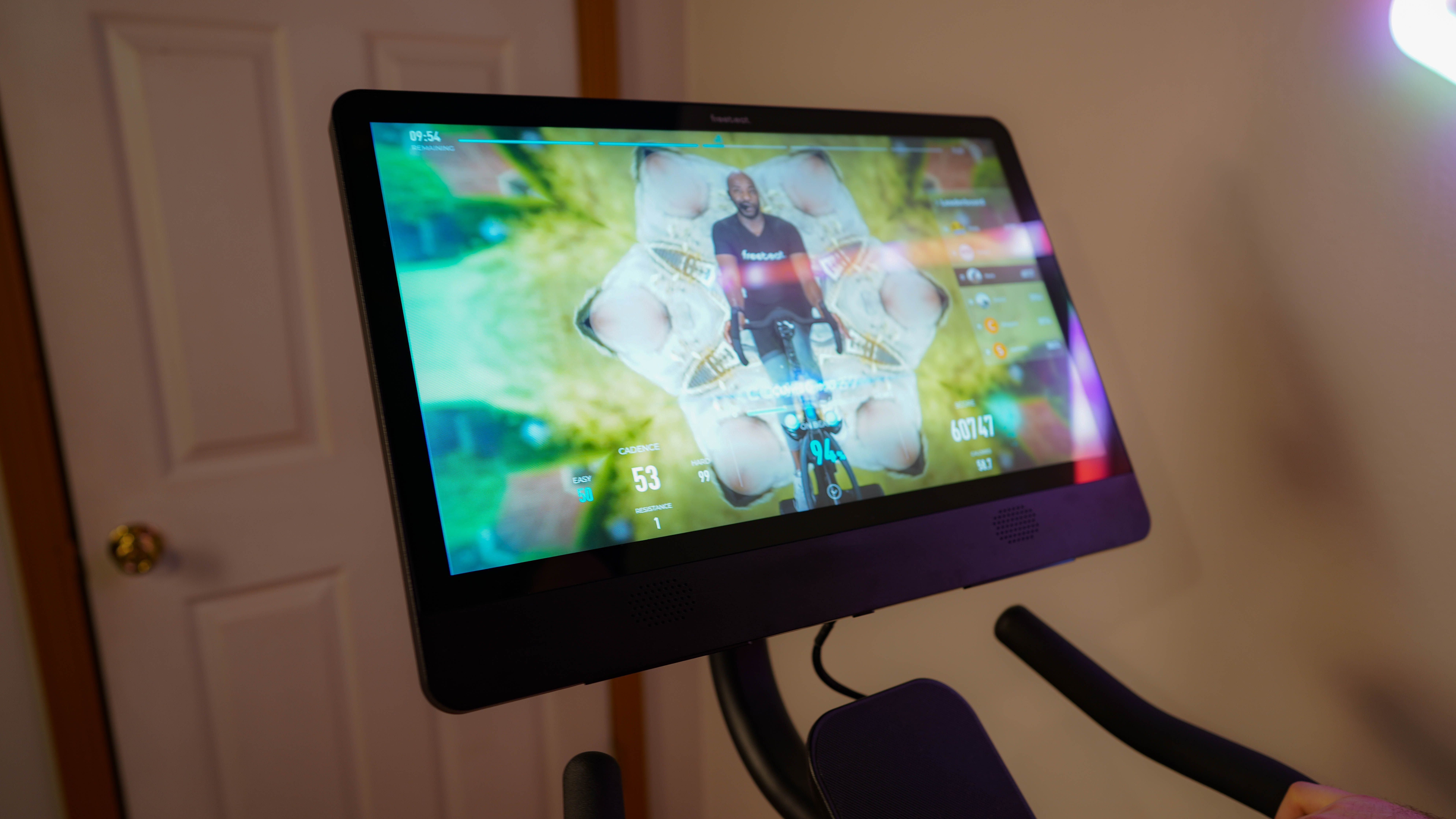 In-process Freebeat cycling class with interface