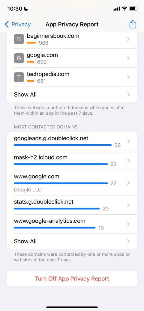 How to Use App Privacy Report in iOS 15