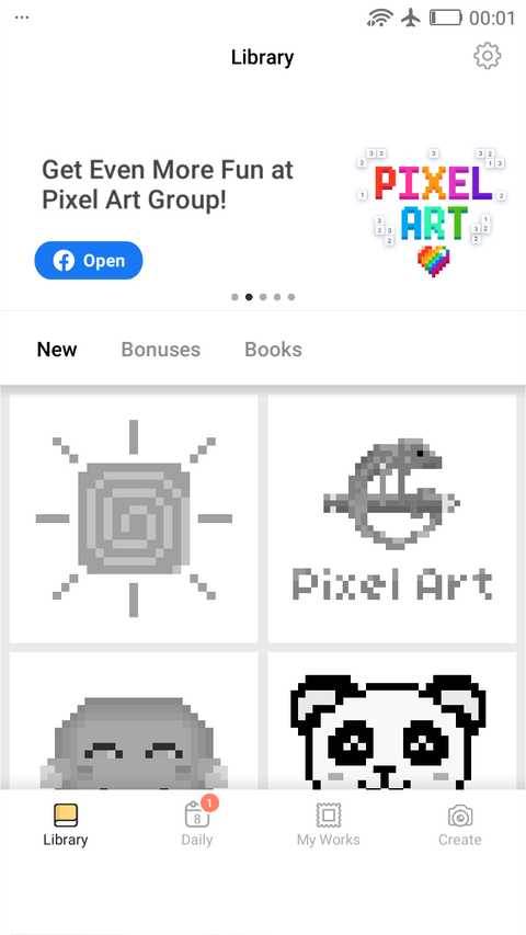 Pixel Art - Library