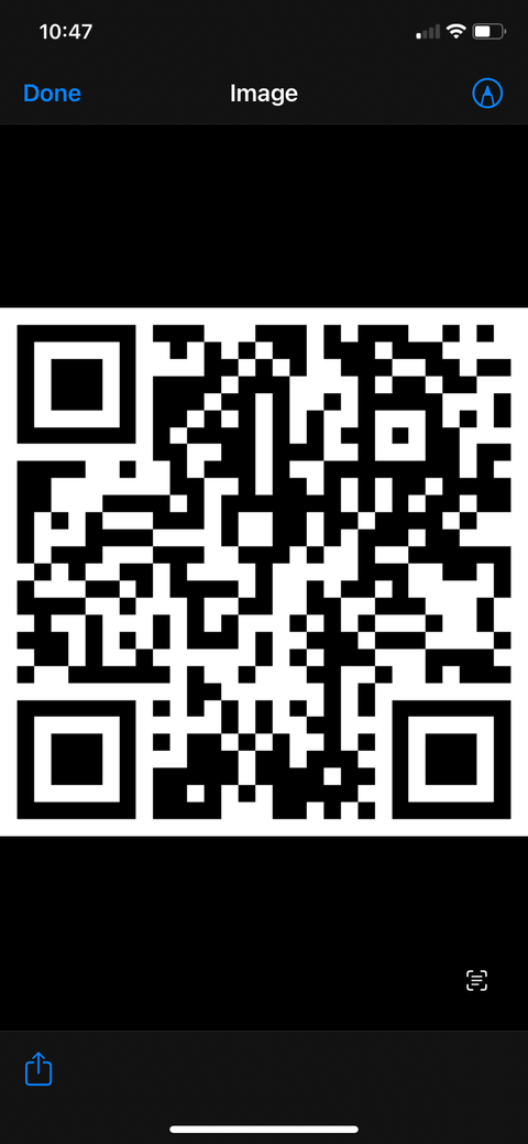 QR Code full screen