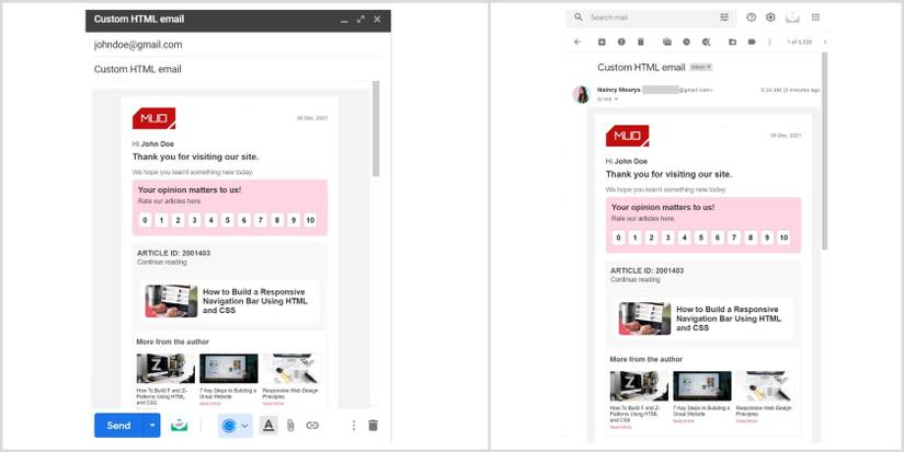 How to Build and Send a Custom HTML Email