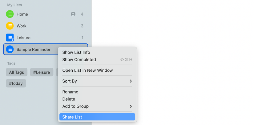 How to Assign Tasks to People With Reminders on a Mac