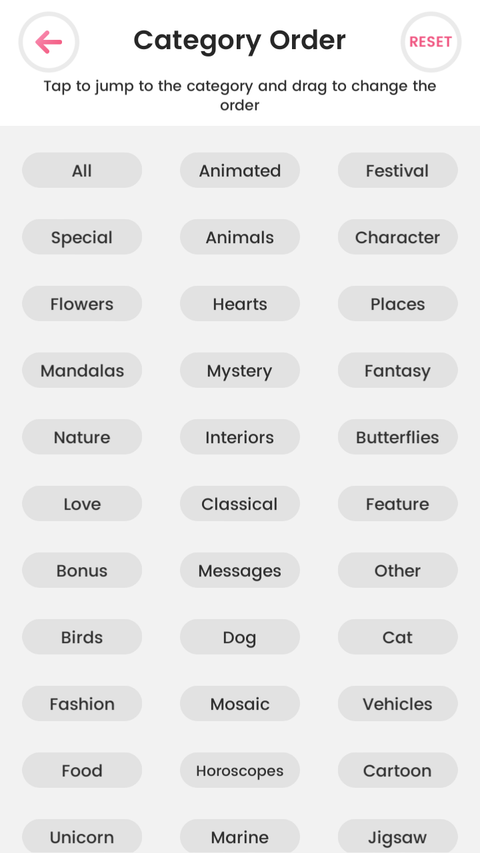 Tap Color Pro - Categories
