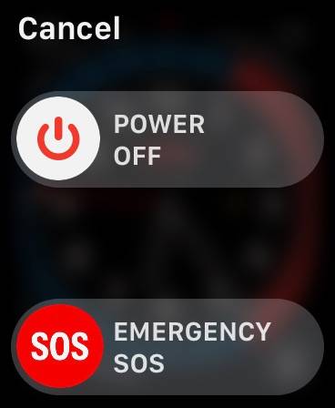 Turn off Slider Apple Watch