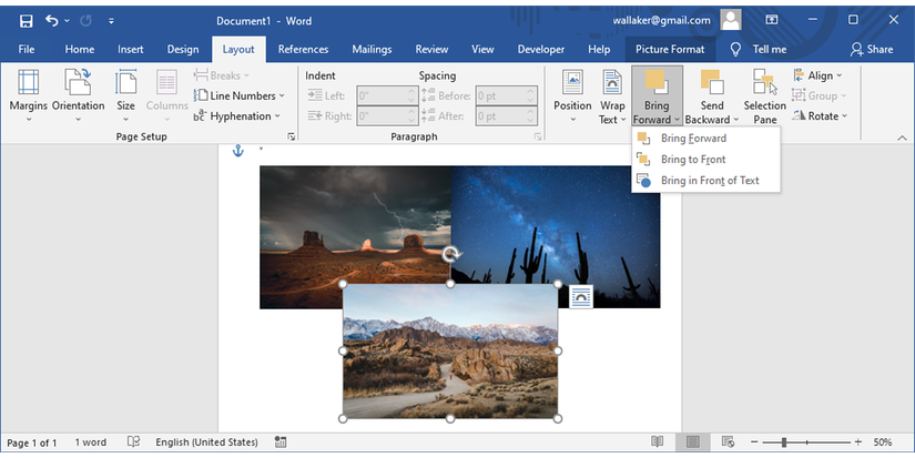 Layering In Word How to Overlay Pictures in Microsoft Word