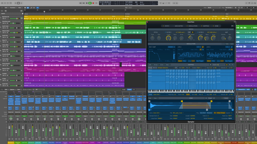 Apple Logic Pro, a premium podcast-editing app.