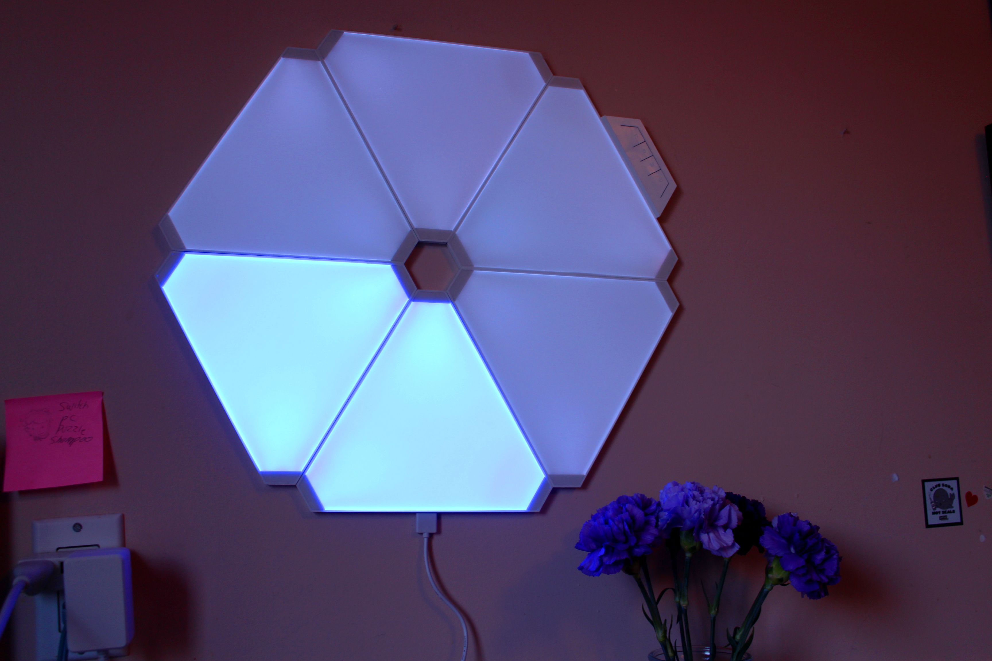Hexiher Smart Hexagon RGB LED Wall Light Panels APP Control 10