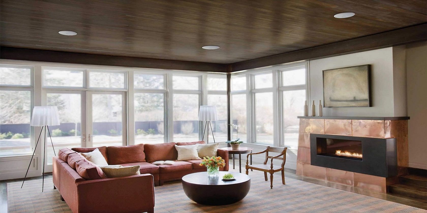 Pyle Pdic60t 6.5" Two-Way In-Ceiling Speakers W/70V Transformer Pair