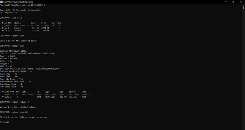 How to Extend a Volume in Windows 11