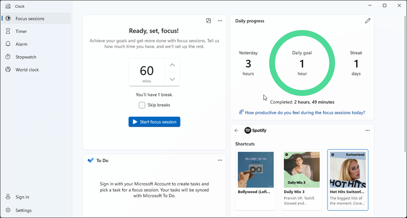 enable docus session Windows 11