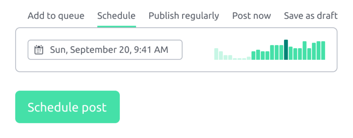 How to schedule a post on Facebook with SEMrush.