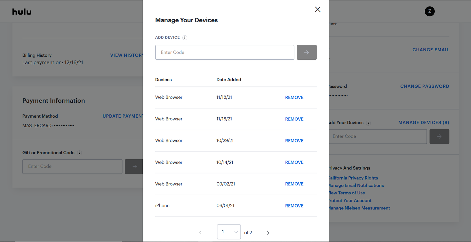 hulu-manage-devices-screenshot