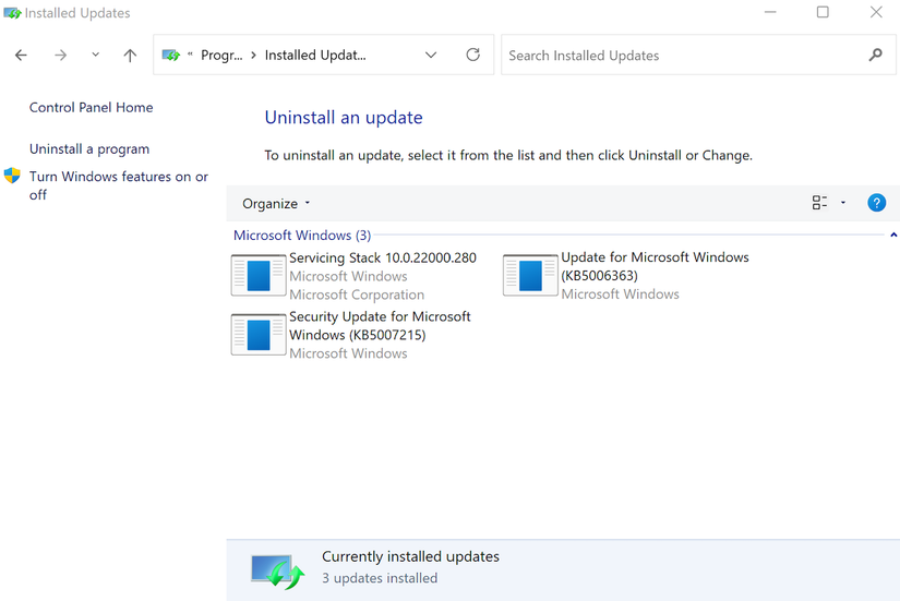 How to View Update History in Windows 11