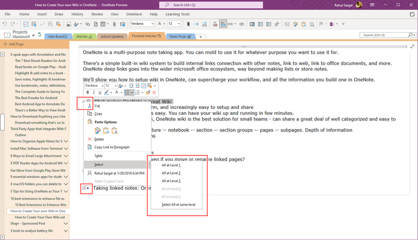 11 Tips to Take Better Notes With Microsoft OneNote