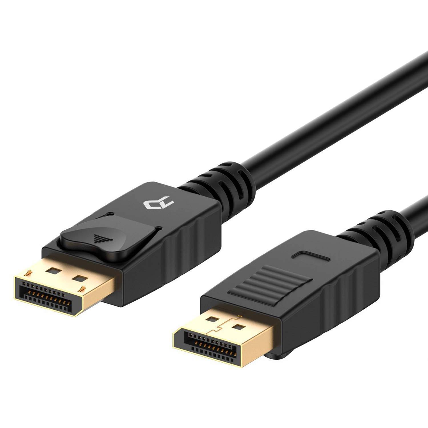DisplayPort 1.2 Cable Male To Male – 4K @ 60Hz, DP Cord For Monitor Or PC (Black)