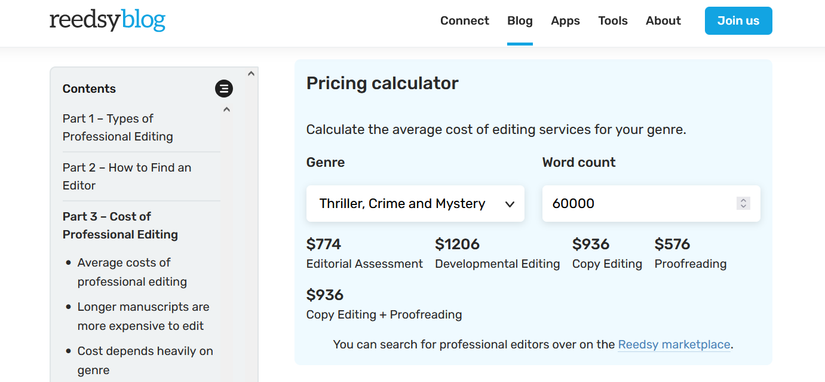How Reedsy Can Help Plan Your Self-Publishing Budget for Editing and ...