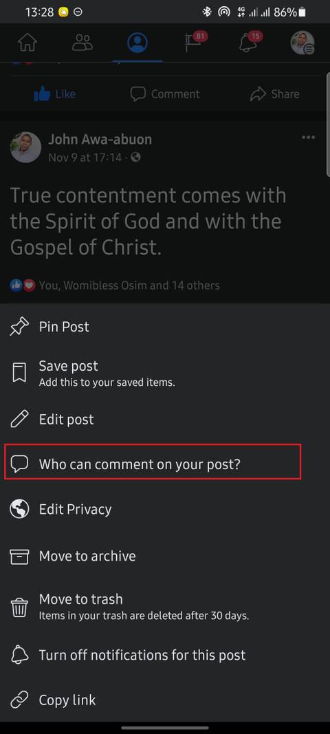 How to Turn Off Comments on a Facebook Post