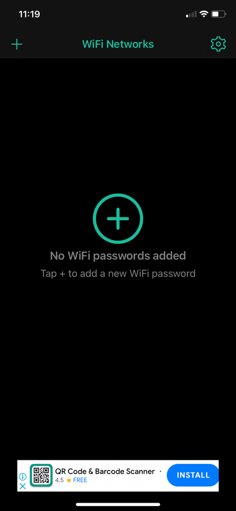 share my Wi Fi homescreen