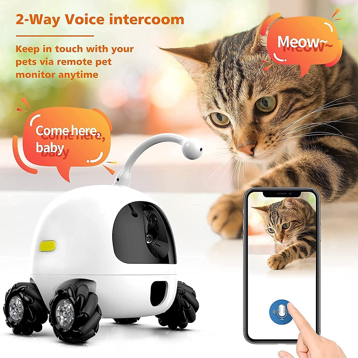 AJK Smart Pet Camera audio