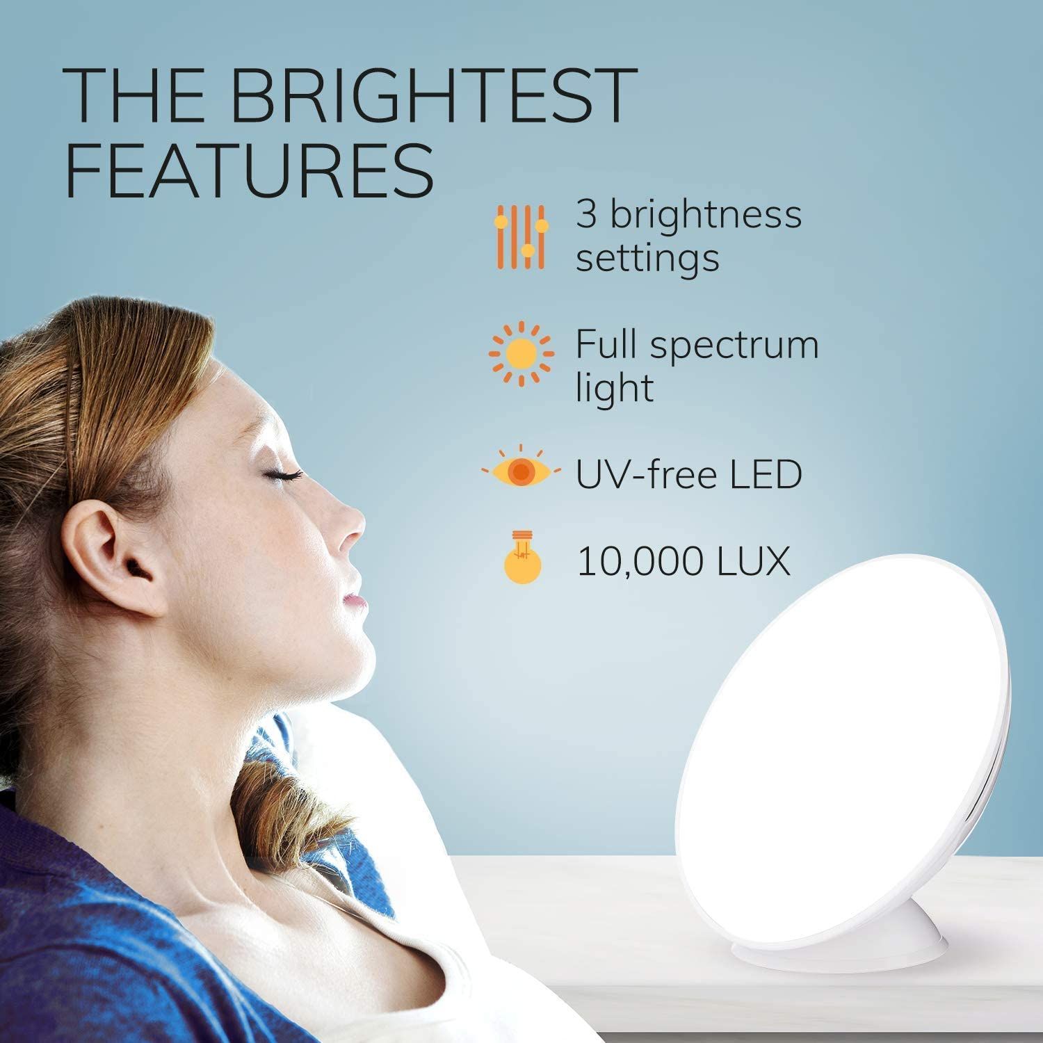 Circadian Optics Light Therapy Lamp features