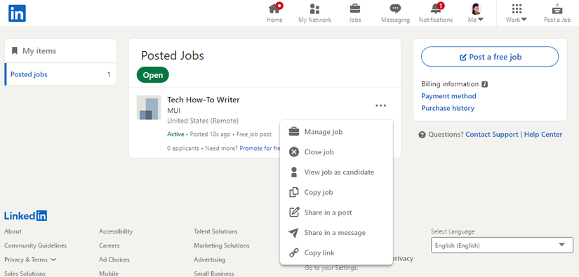 How to Post a Job on LinkedIn for Free
