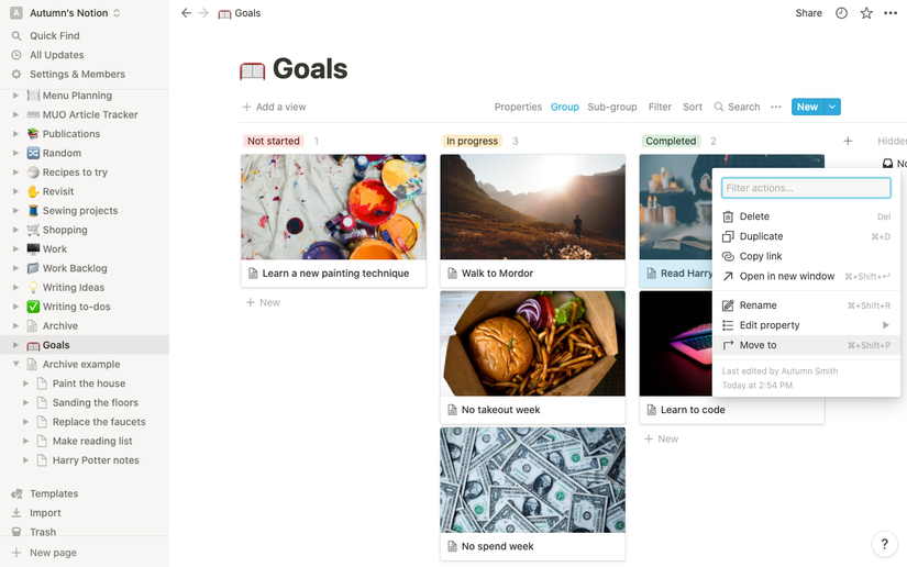 How to Archive Items in Notion