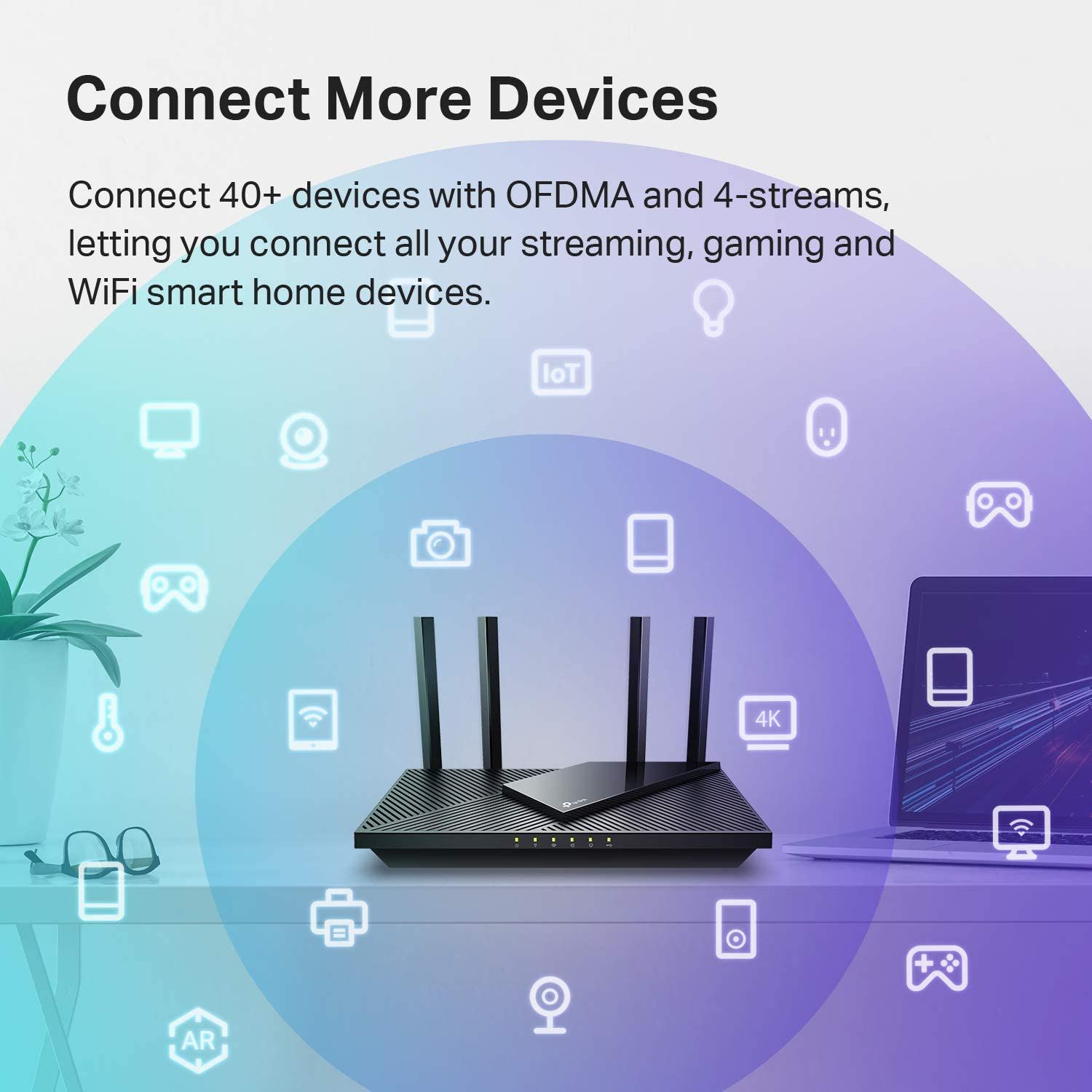 TP-Link Archer AX21 WiFi 6 Router connects more devices