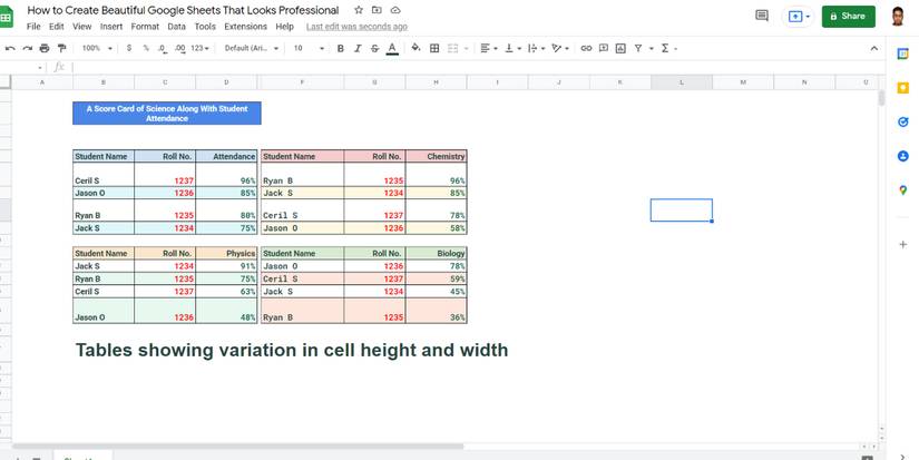 Spreadsheet Table Format The 9 Best Google Sheets Formatting Tips for Creating Professional ...