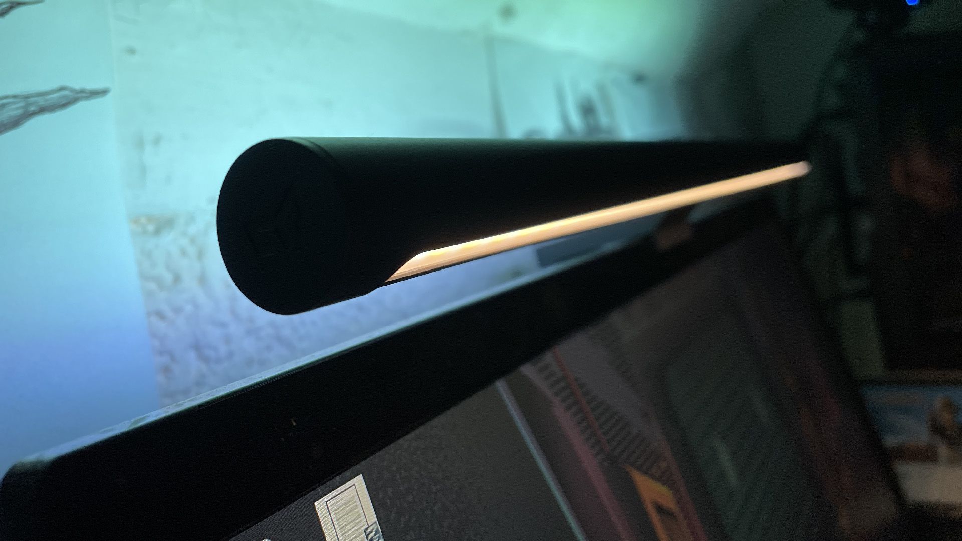 Yeelight LED Screen Light Bar Pro on monitor turned on