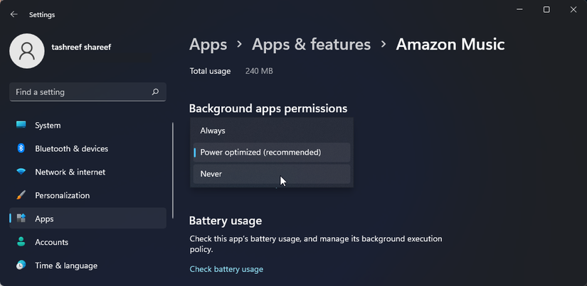 How to Disable Background Apps in Windows 11
