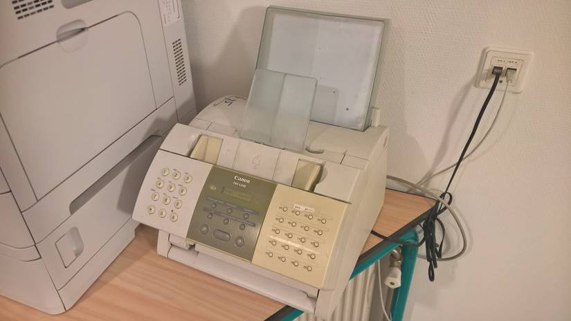 A Canon FAX-L240 fax machine.
