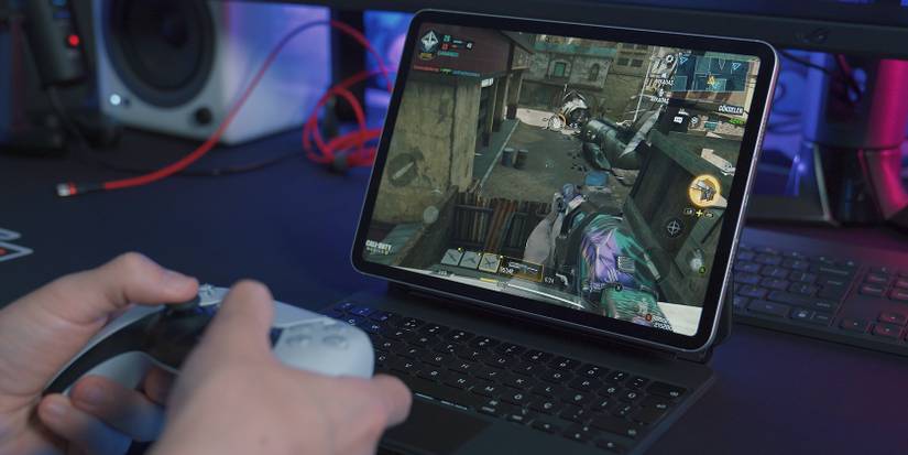 gaming on an iPad and streaming it