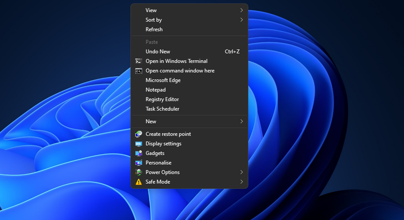 A Notepad context menu shortcut 