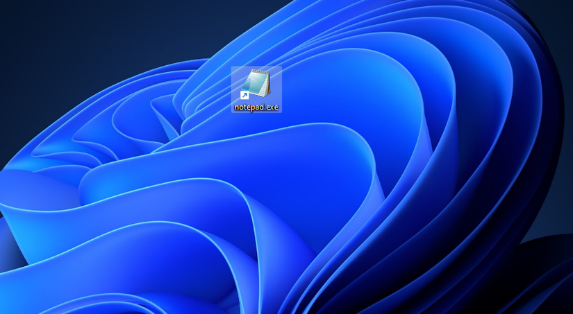 A Notepad shortcut