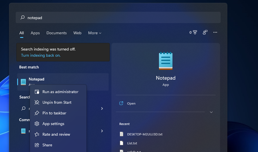 The Pin to taskbar option