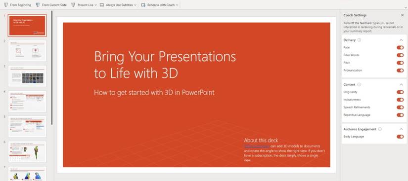 How to Use PowerPoint Speaker Coach to Improve Your Presentation Skills