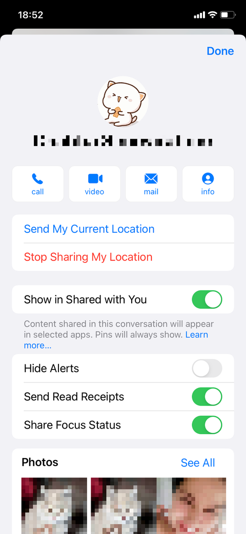 Stop Sharing My Location.