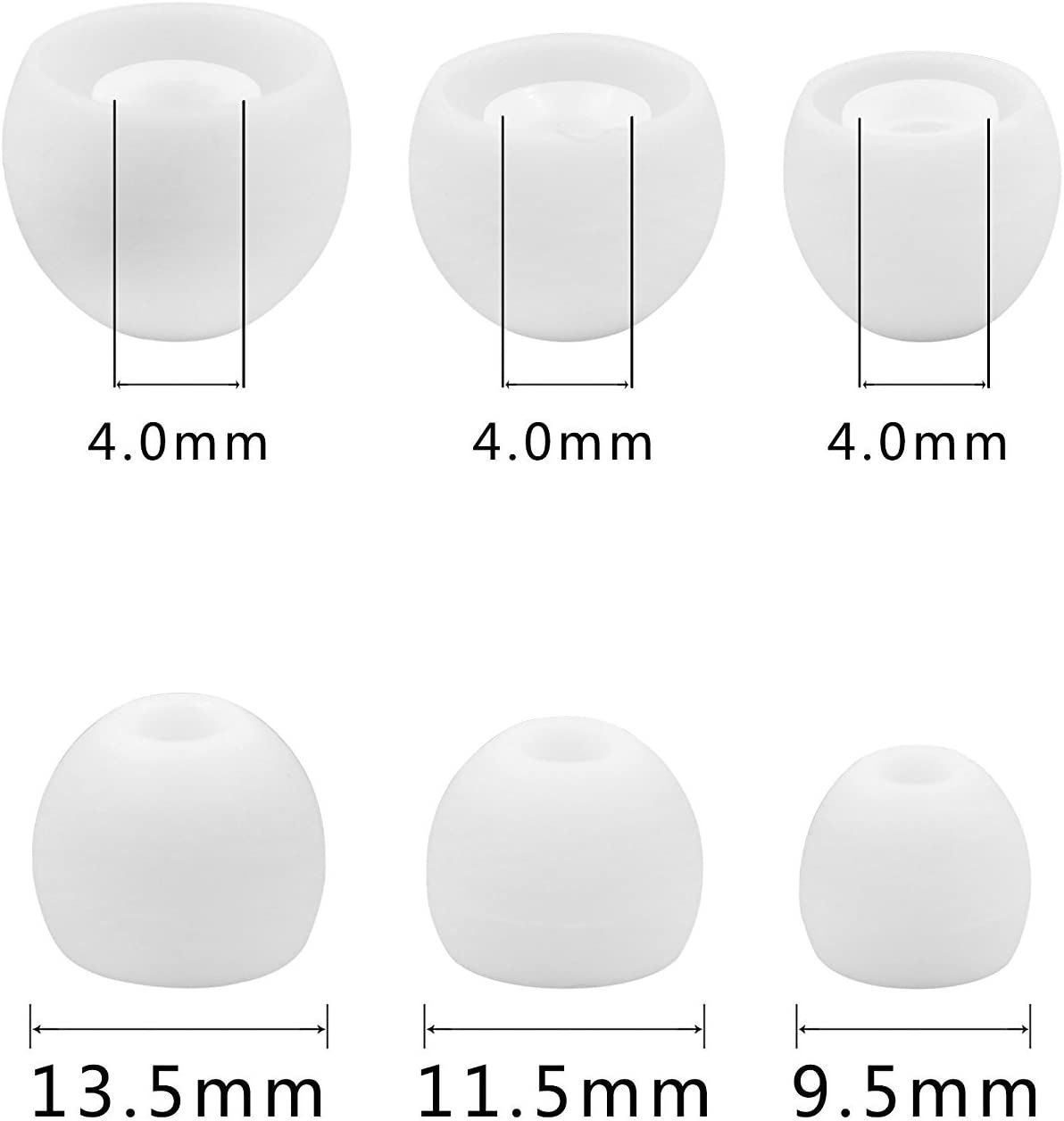 ALXCD Eartips in white