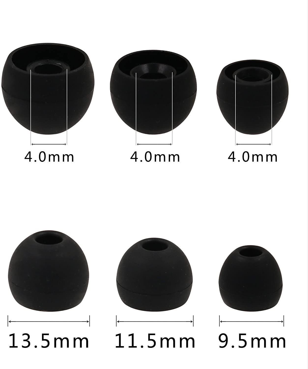 ALXCD Eartips sizes