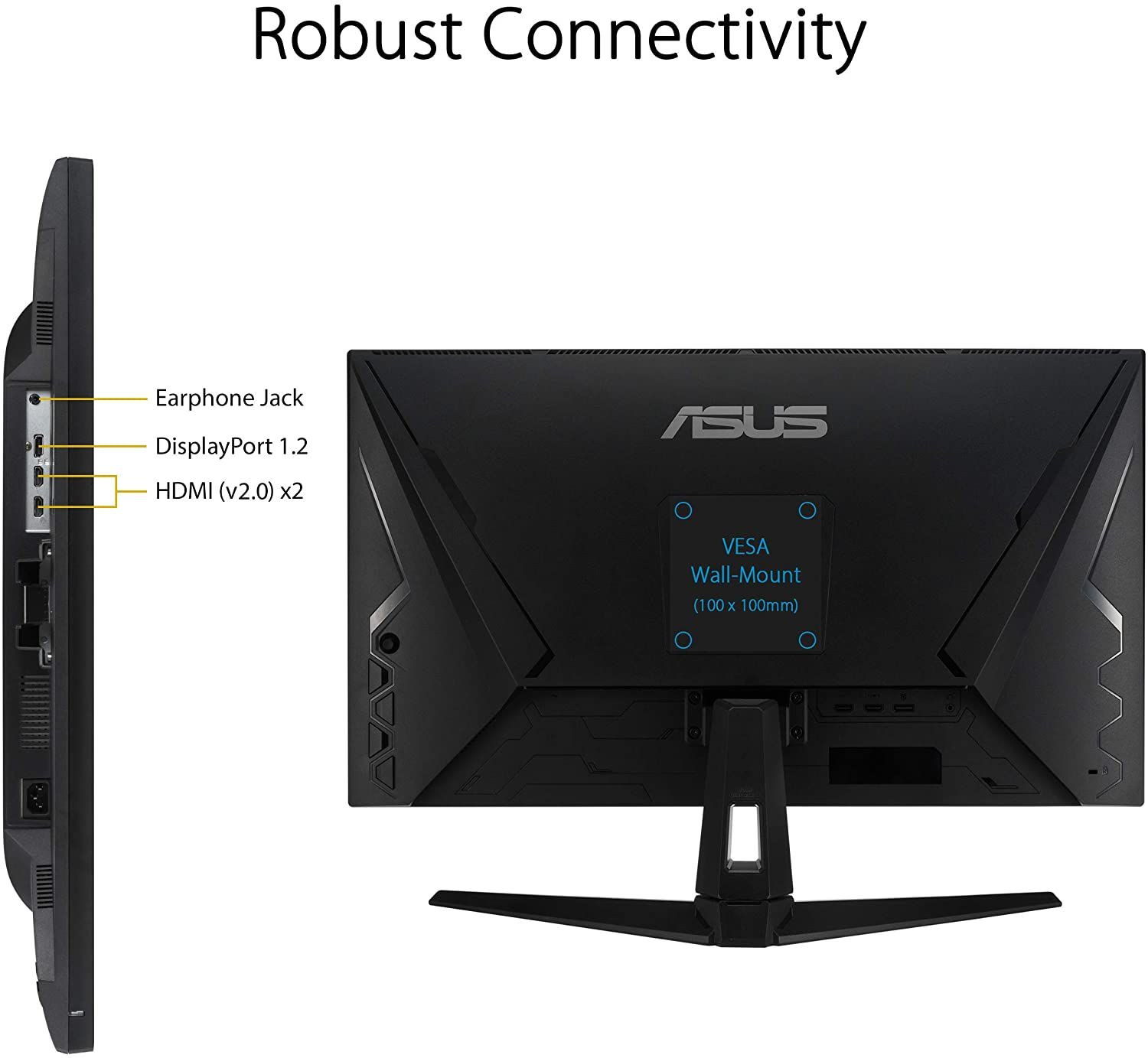 ASUS TUF Gaming VG289Q1A connectivity