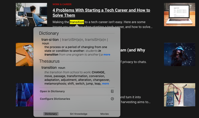 How to Use Your Mac’s Dictionary to Quickly Look Up Words