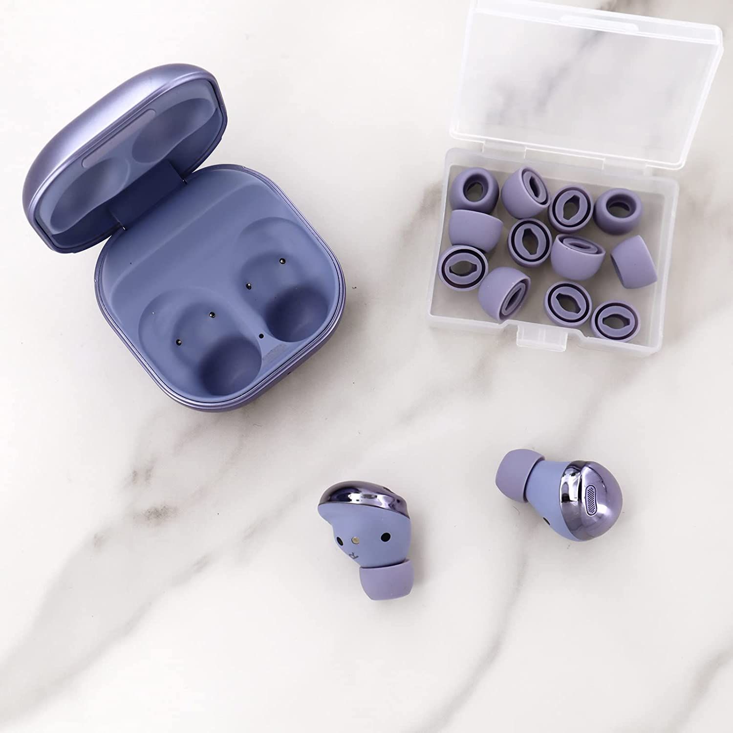 IiEXCEL Galaxy Buds Pro Eartips with case