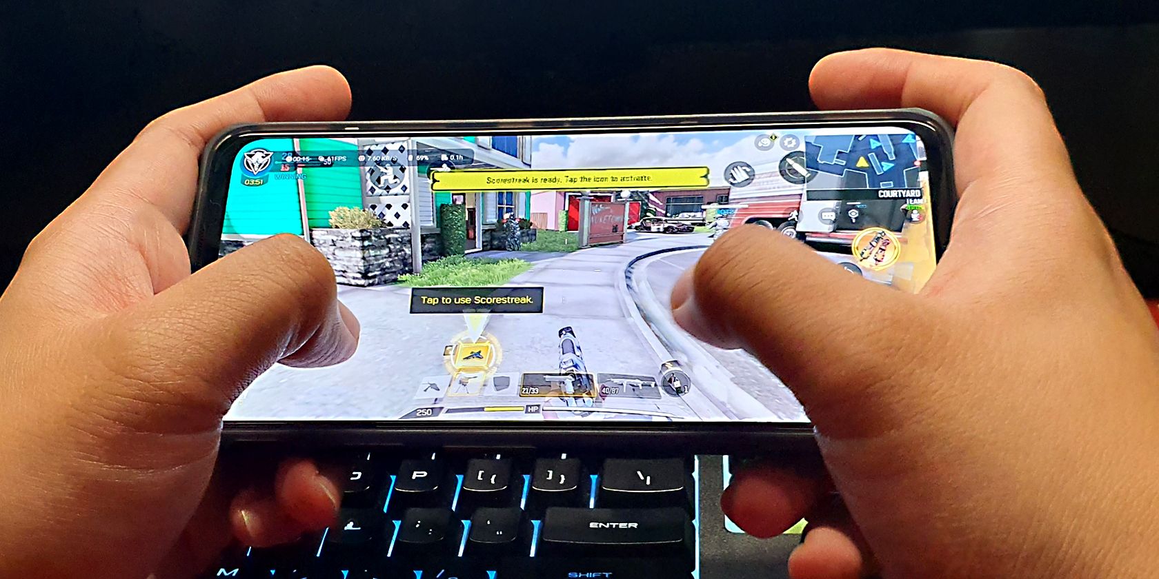 Playing CODM on a REDMAGIC 7 gaming smartphone