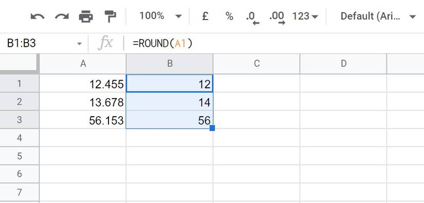 How to Use ROUND Functions in Google Sheets